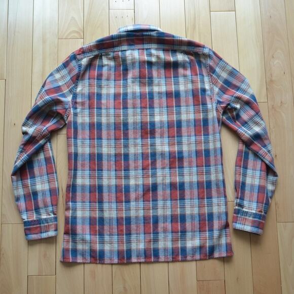 J Crew New York Half Button Down Flannel Shirt - Picture 4 of 5